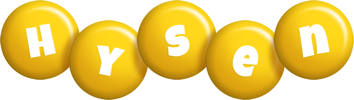 Hysen candy-yellow logo