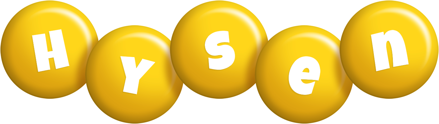 Hysen candy-yellow logo