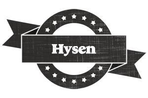 Hysen grunge logo