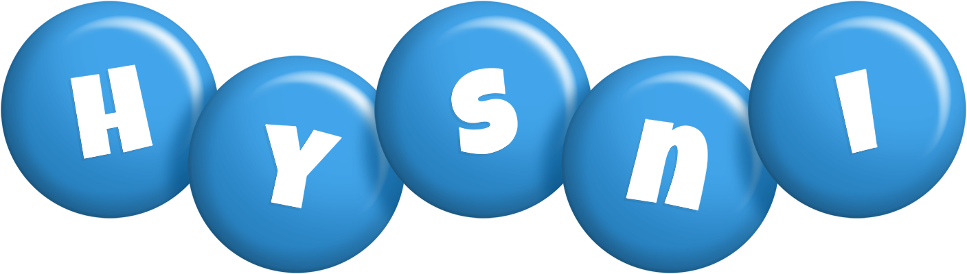Hysni candy-blue logo