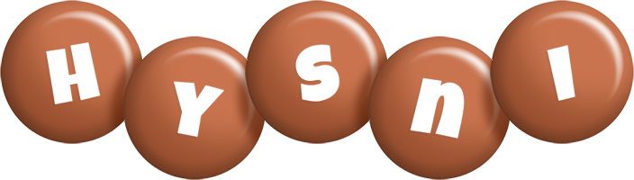 Hysni candy-brown logo