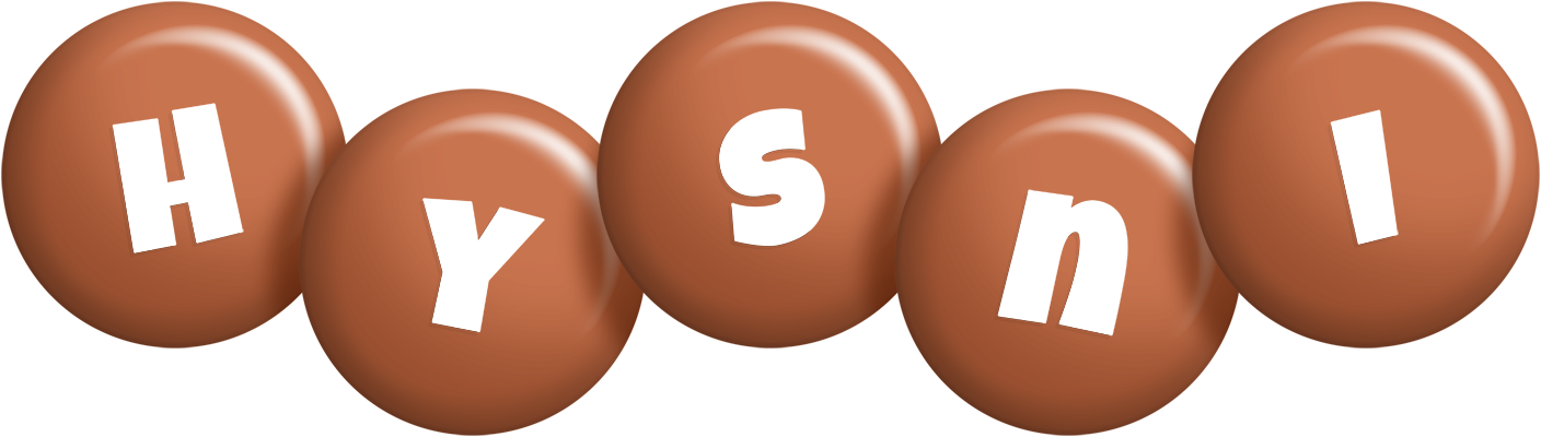 Hysni candy-brown logo