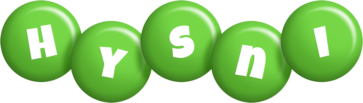 Hysni candy-green logo