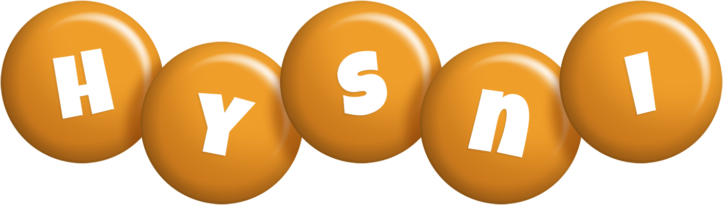 Hysni candy-orange logo