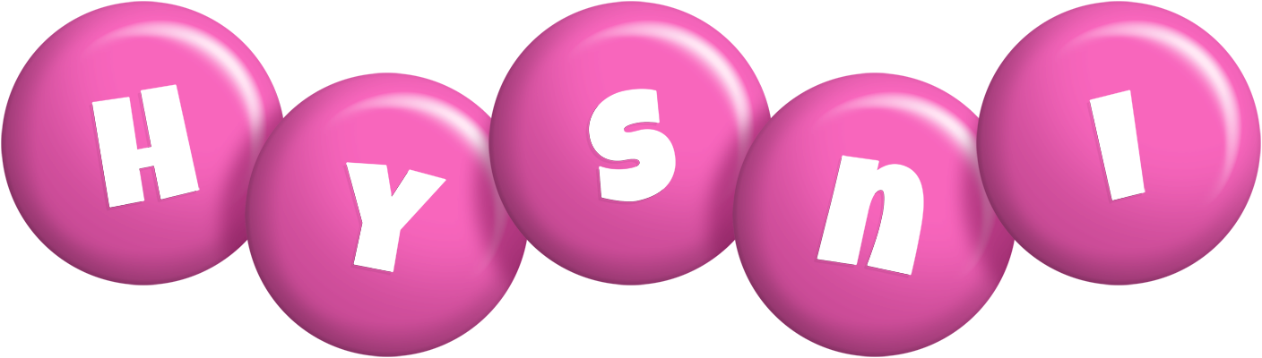 Hysni candy-pink logo