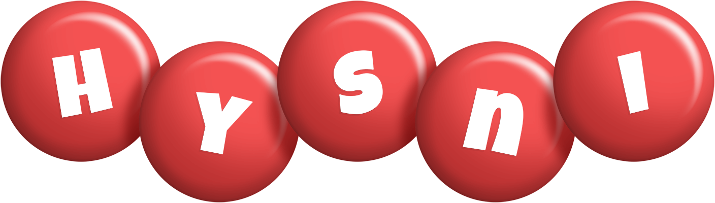 Hysni candy-red logo