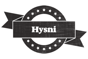 Hysni grunge logo