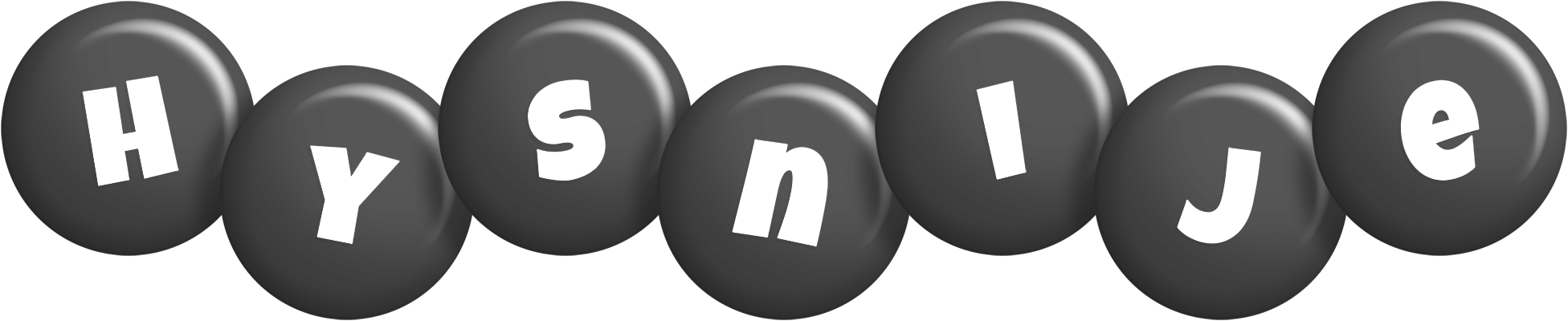 Hysnije candy-black logo