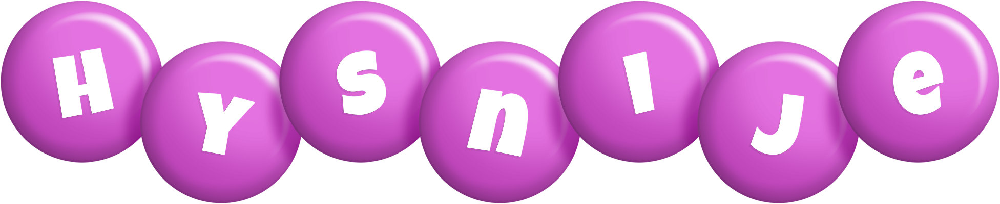 Hysnije candy-purple logo
