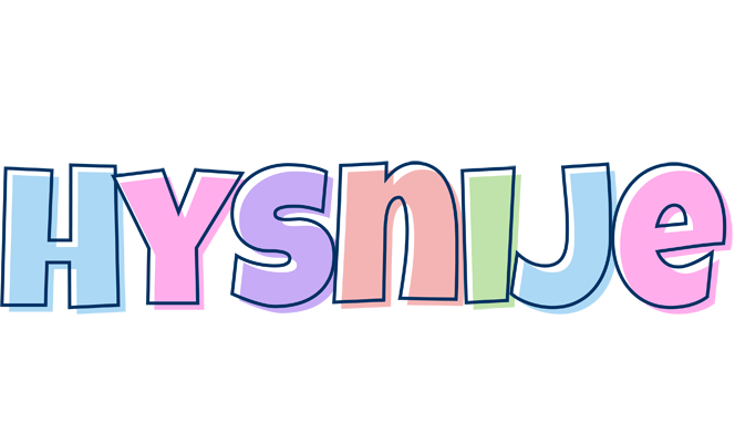 Hysnije pastel logo