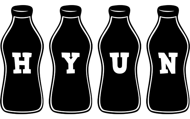 Hyun bottle logo