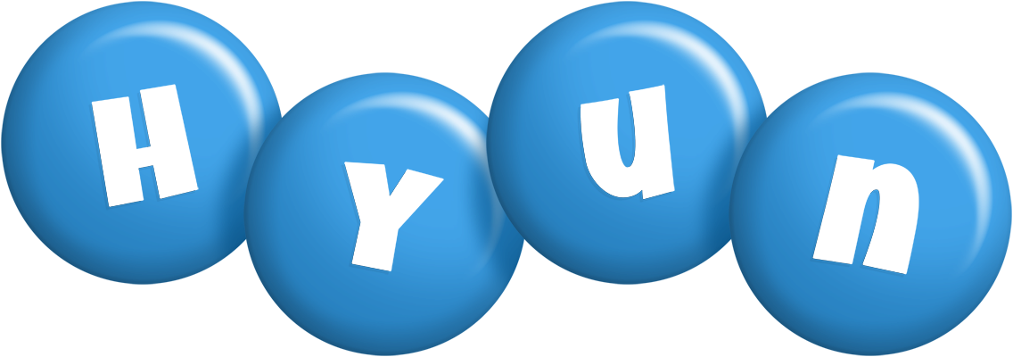 Hyun candy-blue logo