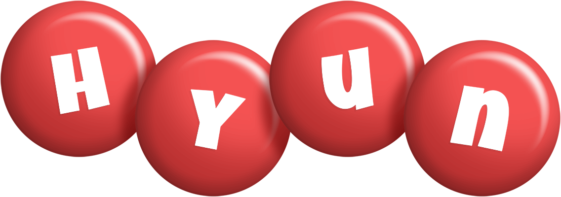 Hyun candy-red logo