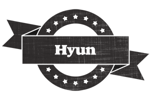 Hyun grunge logo