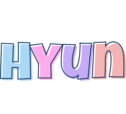 Hyun pastel logo