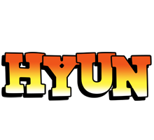 Hyun sunset logo