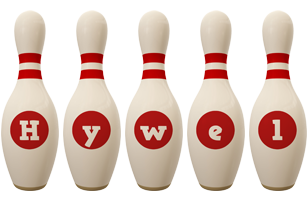 Hywel bowling-pin logo