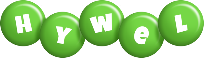 Hywel candy-green logo