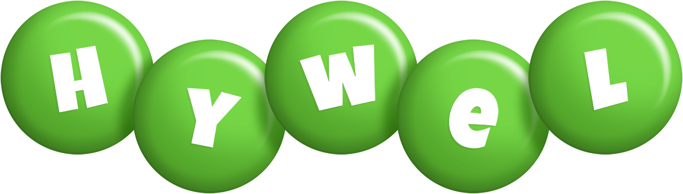 Hywel candy-green logo