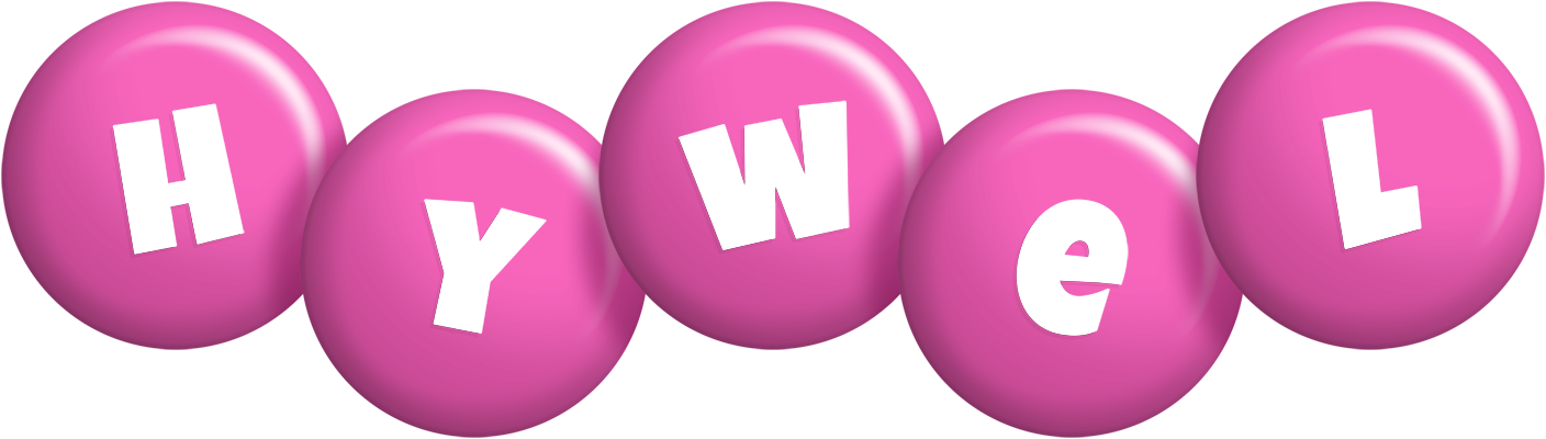Hywel candy-pink logo