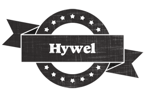 Hywel grunge logo