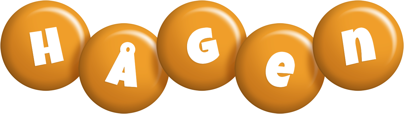 Hågen candy-orange logo