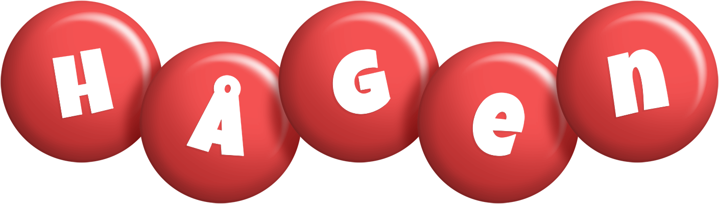 Hågen candy-red logo