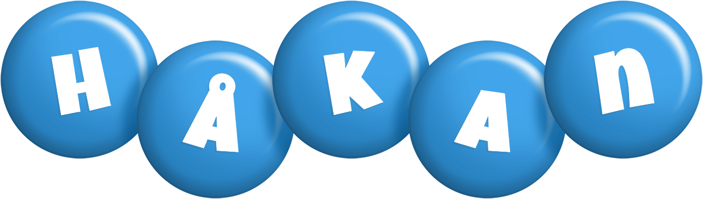 Håkan candy-blue logo