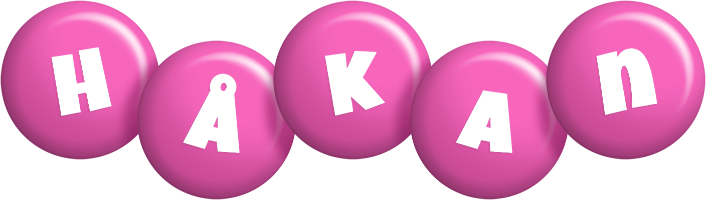 Håkan candy-pink logo