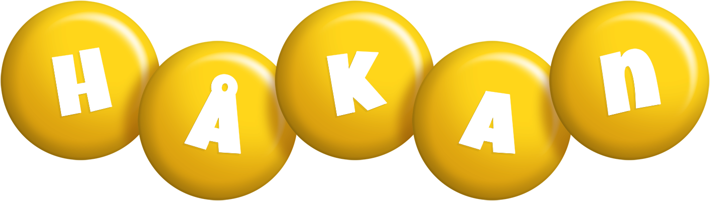 Håkan candy-yellow logo