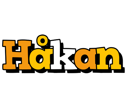Håkan cartoon logo
