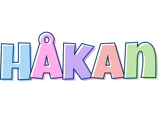 Håkan pastel logo