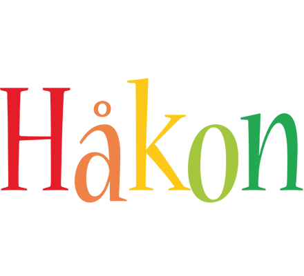 Håkon birthday logo