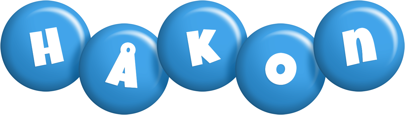 Håkon candy-blue logo