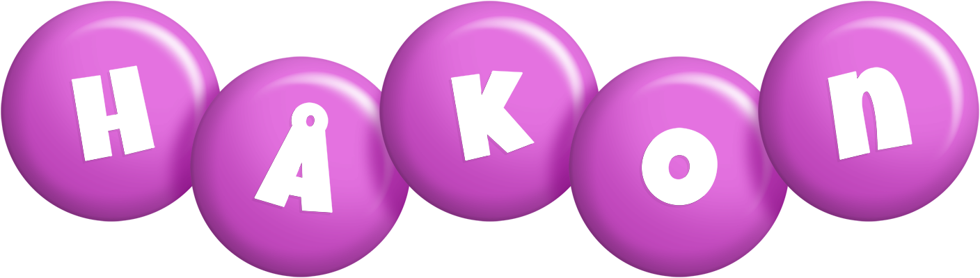 Håkon candy-purple logo