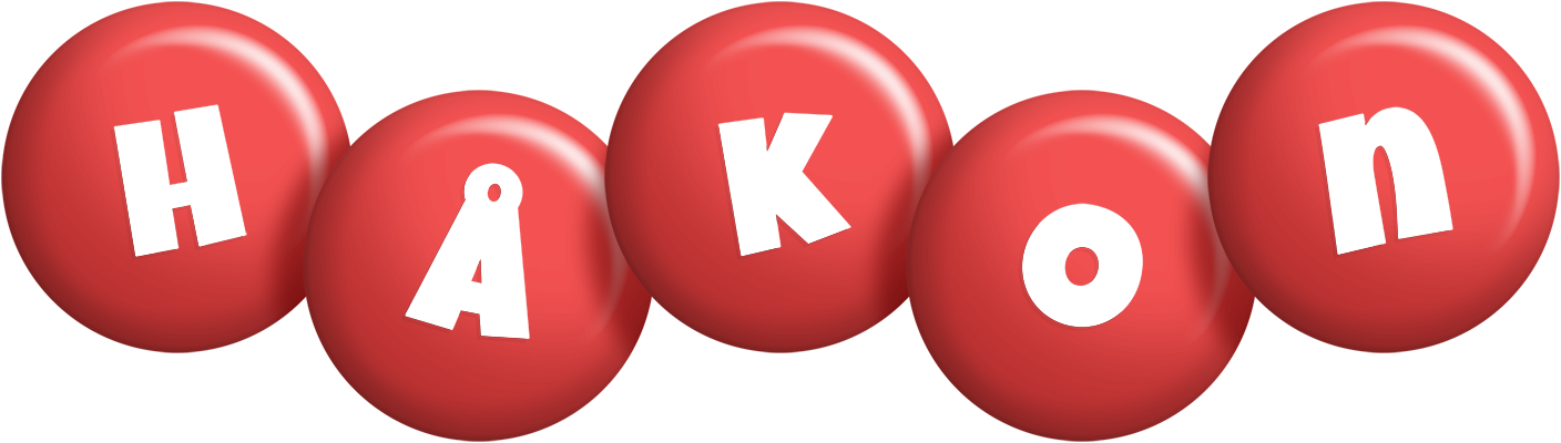 Håkon candy-red logo