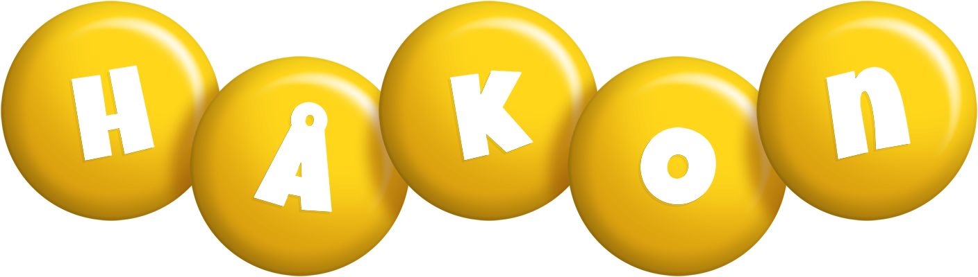 Håkon candy-yellow logo