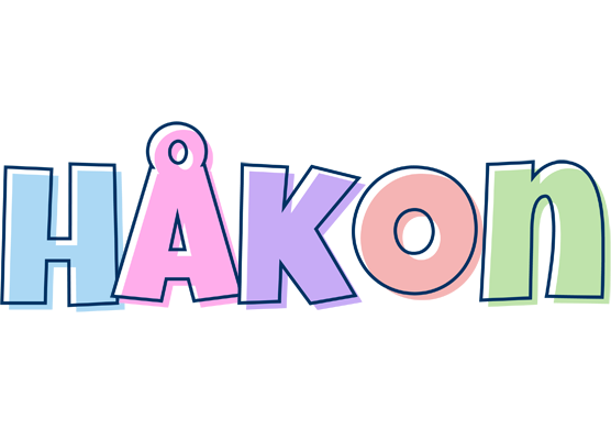 Håkon pastel logo