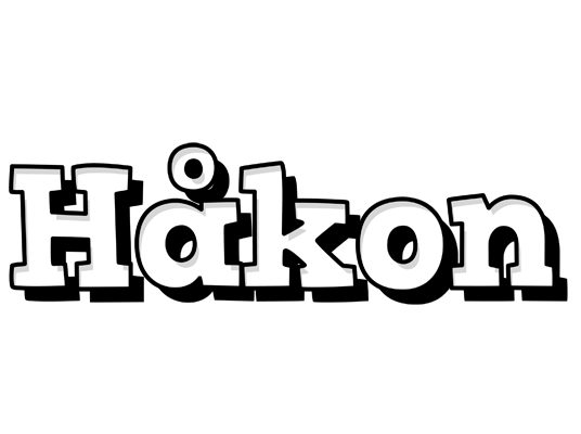 Håkon snowing logo