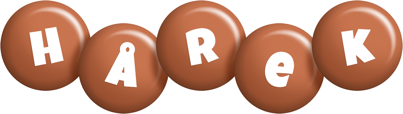 Hårek candy-brown logo