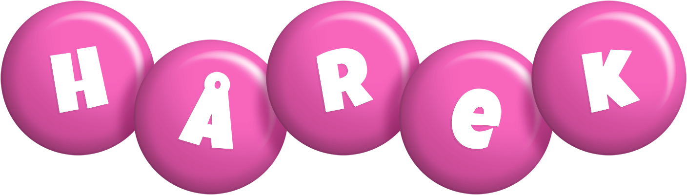 Hårek candy-pink logo