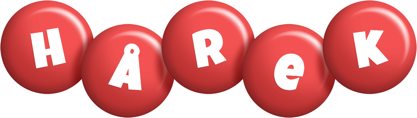 Hårek candy-red logo