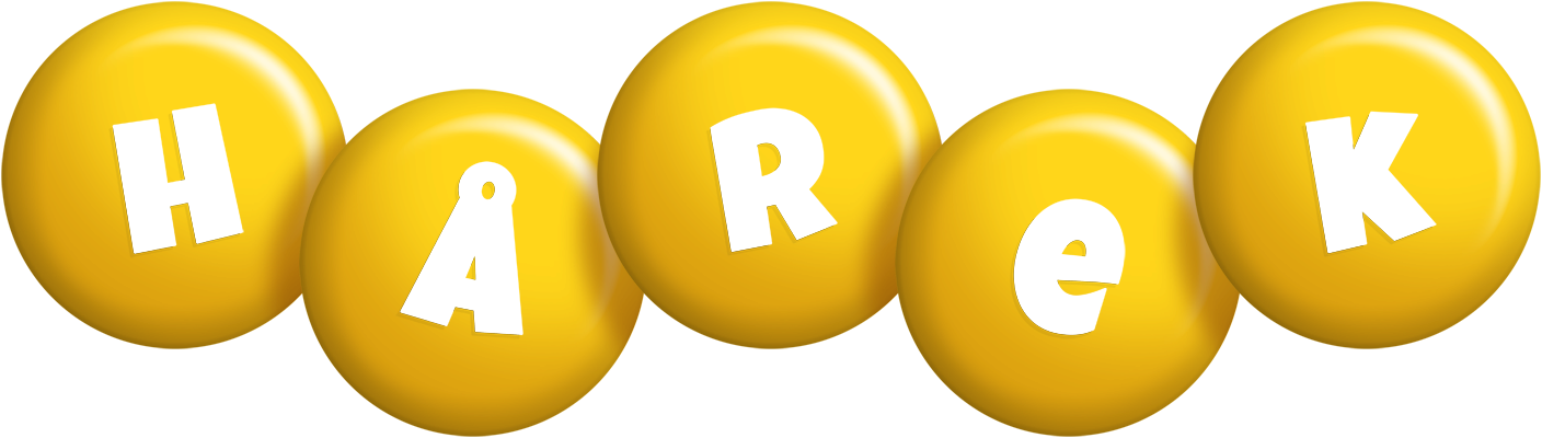 Hårek candy-yellow logo