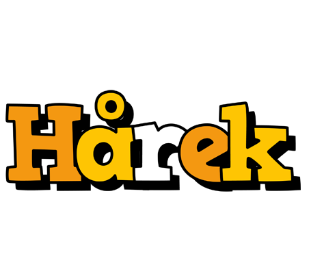 Hårek cartoon logo