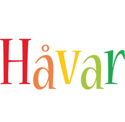 Håvar birthday logo
