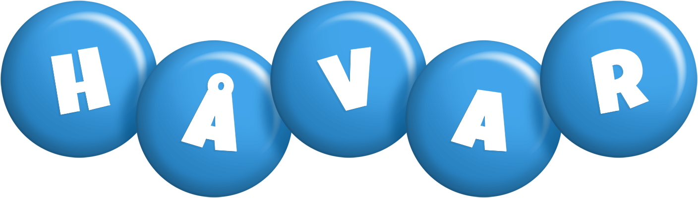 Håvar candy-blue logo