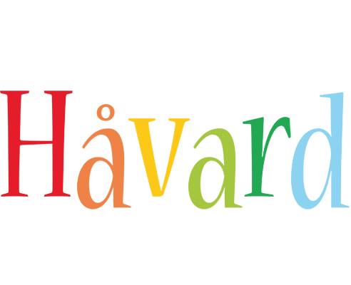 Håvard birthday logo