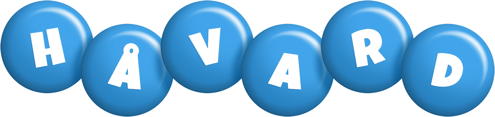 Håvard candy-blue logo