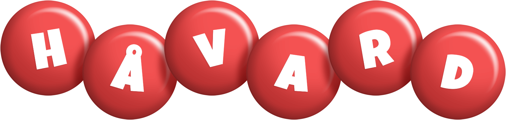 Håvard candy-red logo