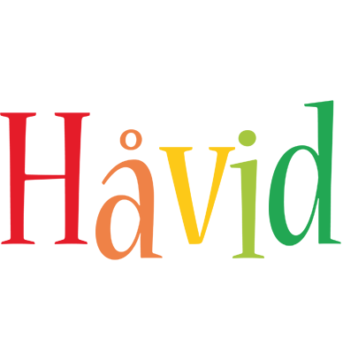 Håvid birthday logo